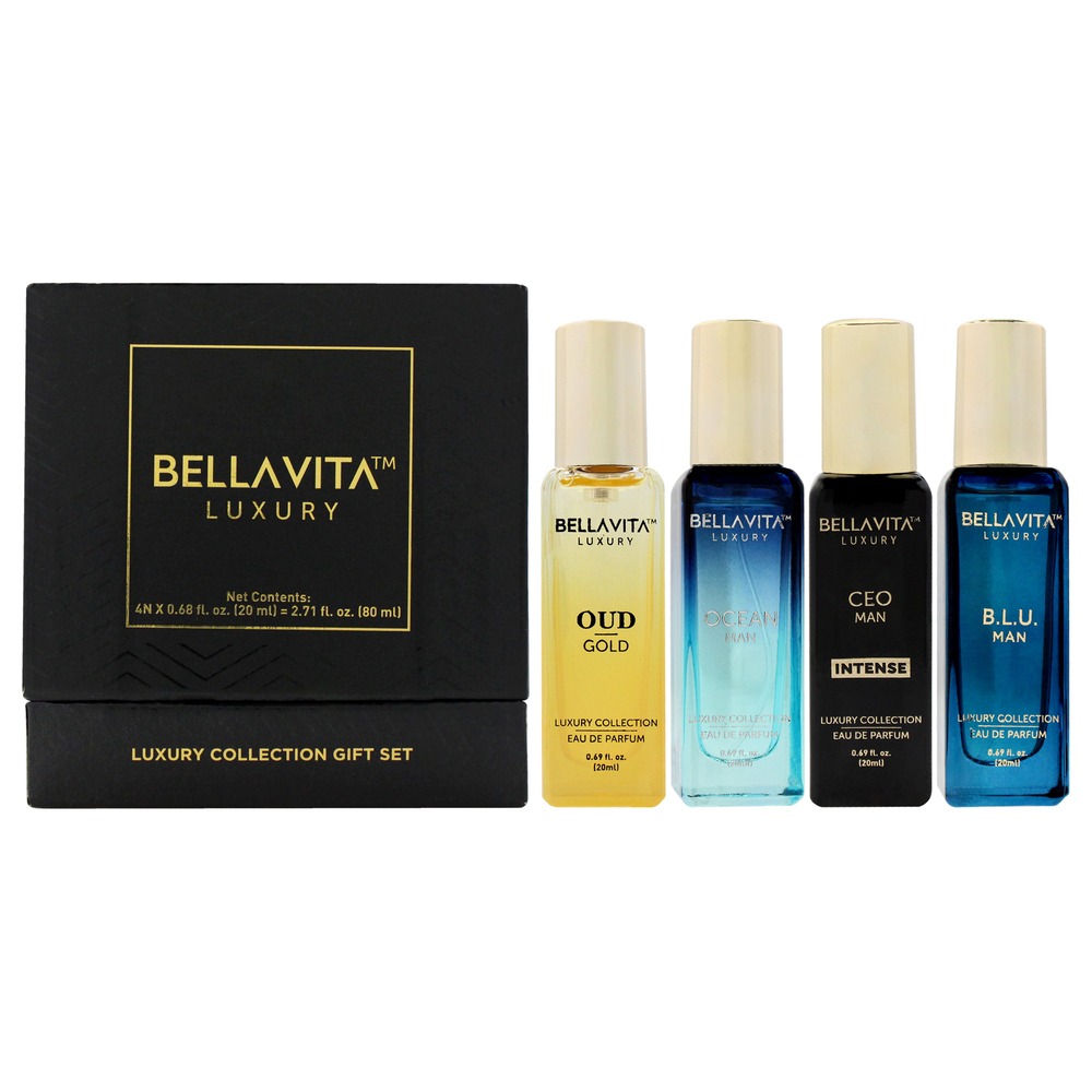 Luxury Collection Gift Set by Bellavita for Men - 4 Pc Gift Set